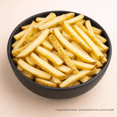 Pommes de terre Bio frites avec peau