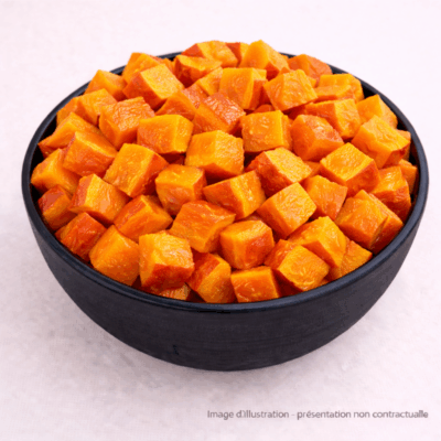 Courge Potimarron Bio en cube avec peau