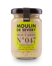 Moutarde N°47 gros grains Chasselas du Moulin de Sévery