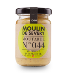 Moutarde N°44 aux Piment d'Espelette du Moulin de Sévery