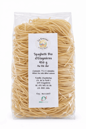 Pâtes aux blé bio spaghetti grossi