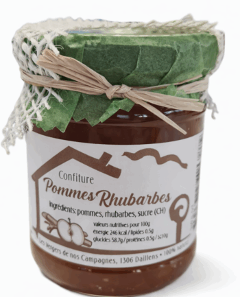 Confiture de Pommes Rhubarbes Vaudoise