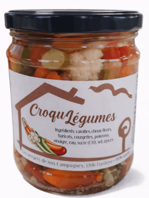 Croque'légumes mixed au vinaigre Vaudois