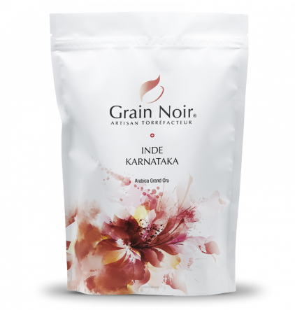 Café en grains Inde Karnataka torréfié à la Sarraz