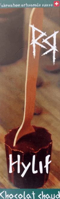 Cuillère chocolat brun chaud bio