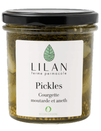Pickles courgettes bio