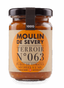 Purée de tomates séchées à l’ail N°063 – Moulin de Sévery